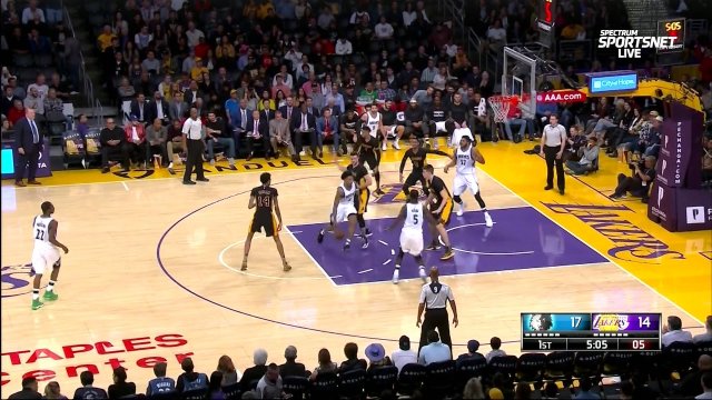 March 24, 2017 - Timberwolves vs. Lakers - 1st Quarter Team Highlights
