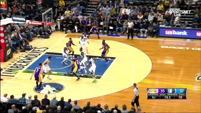 March 30, 2017 - Lakers vs. Timberwolves - 1st Half Team Highlights