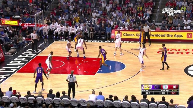 April 1, 2017 - Lakers vs. Clippers - 3rd Quarter Team Highlights