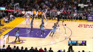April 2, 2017 - Grizzles vs. Lakers - 2nd Quarter Team Highlights