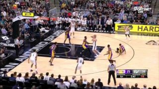 April 5, 2017 - Lakers vs. Spurs - 1st Half Team Highlights