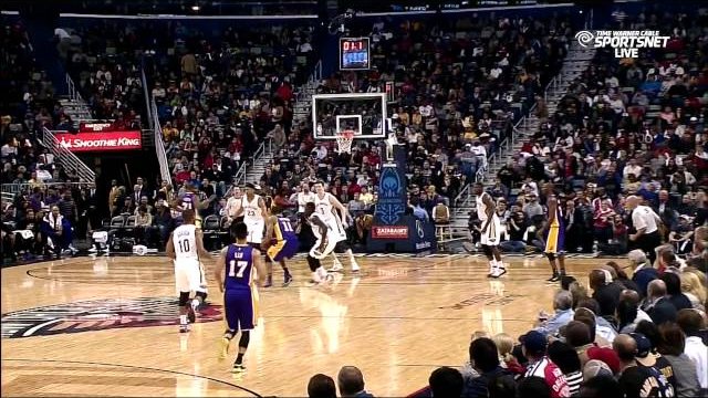 November 12, 2014 - Lakers vs. Pelicans - Wesley Johnson Buzzer Beater To End The Half