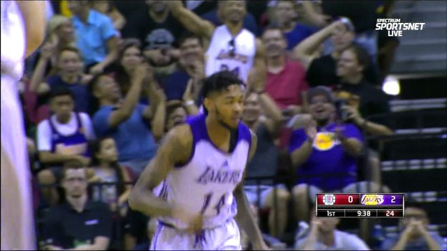 July 7, 2017 - Clippers vs. Lakers - Lonzo Ball Alleyoop To Brandon Ingram