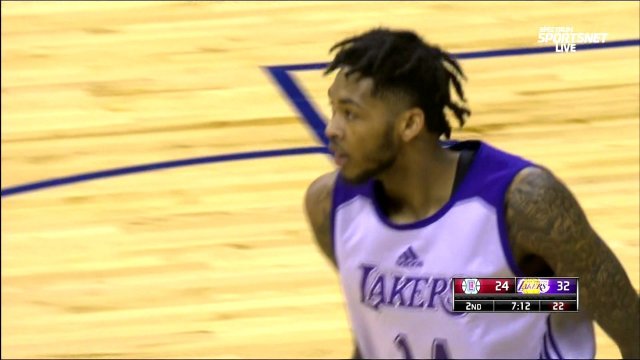 July 7, 2017 - Clippers vs. Lakers - Brandon Ingram No Look Pass To Thomas Bryant