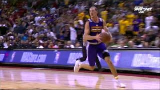 July 10, 2017 - Lakers vs. Kings - Alex Caruso Steal And Alleyoop To Travis Wear