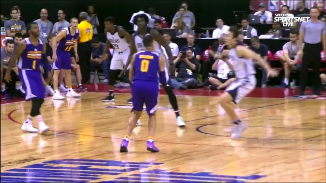 July 16, 2017 - Lakers vs. Mavericks - Kyle Kuzma 4 Point Play