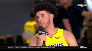 September 25, 2017 - 2017 Lakers Media Day - Lonzo Ball Interview