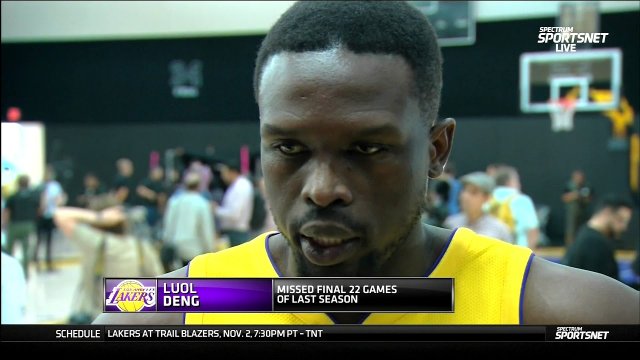 September 25, 2017 - 2017 Lakers Media Day - Luol Deng Interview