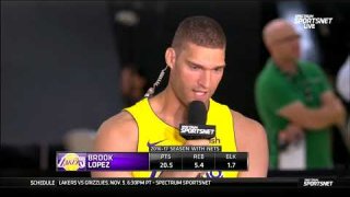 September 25, 2017 - 2017 Lakers Media Day - Brook Lopez Interview