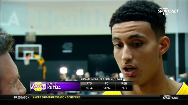 September 25, 2017 - 2017 Lakers Media Day - Kyle Kuzma Interview