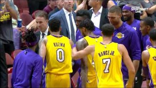 September 30, 2017 - Timberwolves vs. Lakers - Kyle Kuzma Back To Back Sweeping Hooks