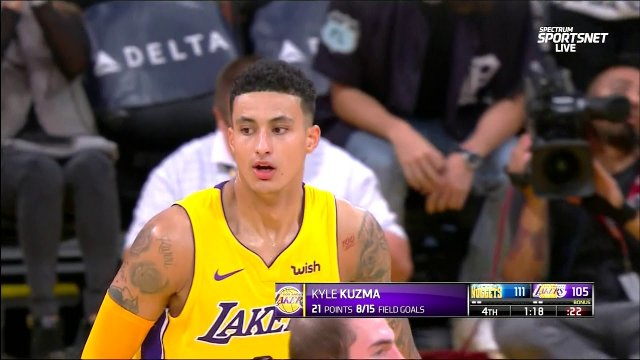October 2, 2017 - Nuggets vs. Lakers - 4th Quarter Team Highlights