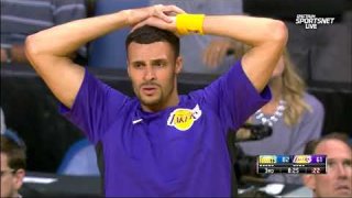 October 4, 2017 - Nuggets vs. Lakers - Julius Randle Posterizes Mason Plumlee