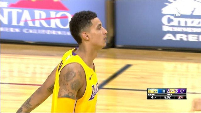 October 4, 2017 - Nuggets vs. Lakers - Kyle Kuzma Reverse Baseline Dunk