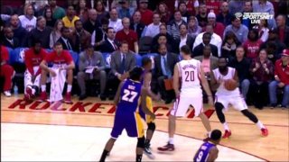 November 19, 2014 - Lakers vs. Rockets - Ronnie Price Steal And Dunk