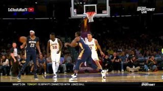 October 22, 2017 - Pelicans vs. Lakers - Kentavious Caldwell-Pope Steal And Dunk
