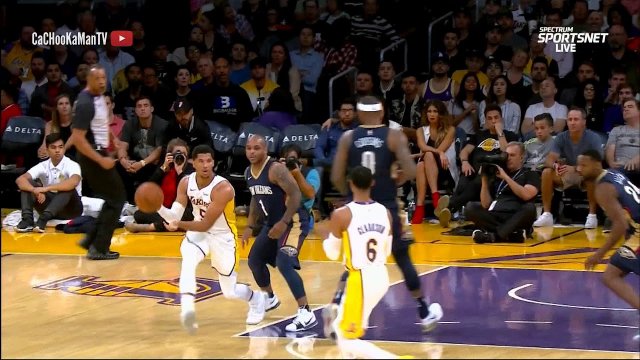 October 22, 2017 - Pelicans vs. Lakers - Jordan Clarkson 4 Point Play