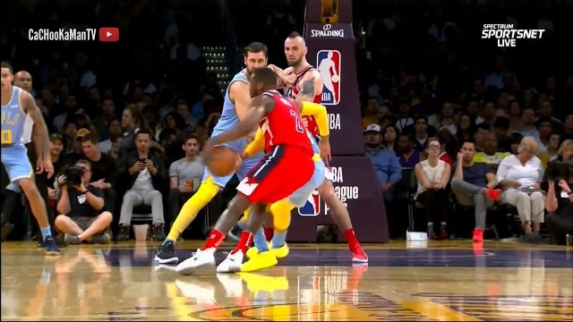 October 25, 2017 - Wizards vs. Lakers - Jordan Clarkson Steal And Dunk