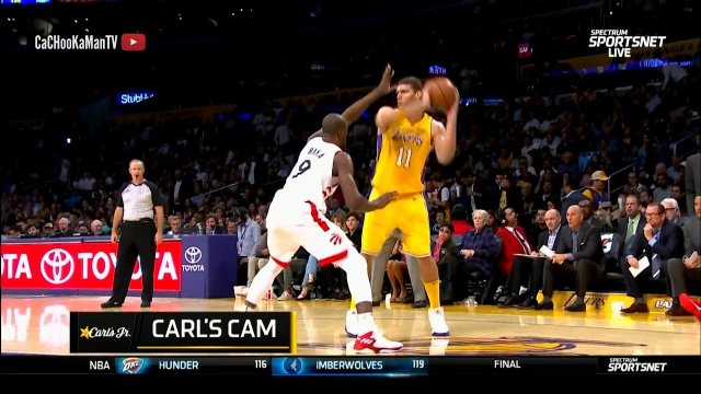 October 27, 2017 - Raptors vs. Lakers - 3rd Quarter Team Highlights