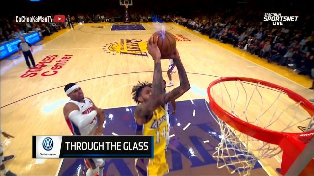 October 31, 2017 - Pistons vs. Lakers - Brandon Ingram Driving Dunk