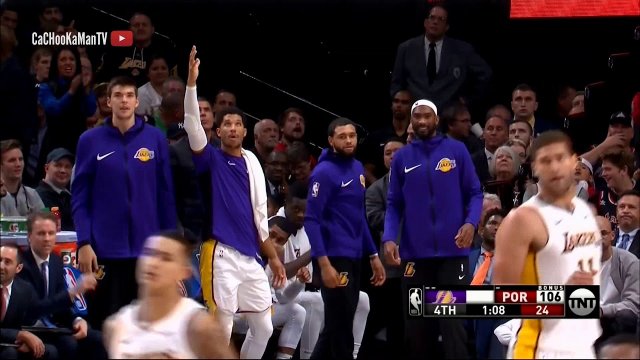 November 2, 2017 - Lakers vs. Trail Blazers - 4th Quarter Team Highlights