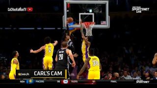 November 3, 2017 - Nets vs. Lakers - Brandon Ingram Blocks D'Angelo Russell