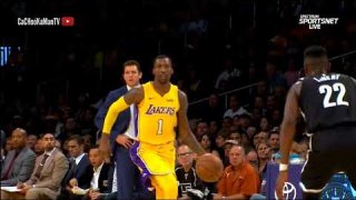 November 3, 2017 - Nets vs. Lakers - Kentavious Caldwell-Pope No Look Pass To Kyle Kuzma