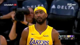 November 3, 2017 - Nets vs. Lakers - Julius Randle Block Leads To Fastbreak Layup