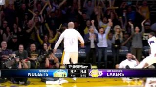 November 23, 2014 - Nuggets vs. Lakers - Wesley Johnson Posterizes Danilo Gallinari