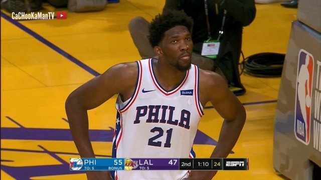 November 15, 2017 - 76ers vs. Lakers - Kyle Kuzma Missed Posterization On Joel Embiid