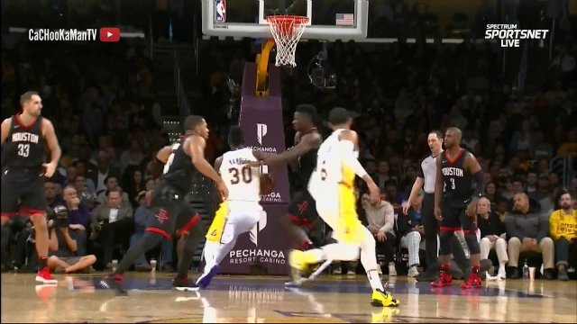 December 3, 2017 - Rockets vs. Lakers - Julius Randle Driving Dunk