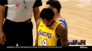 December 7, 2017 - Lakers vs. 76ers - Brandon Ingram Reverse Baseline And 1 Dunk