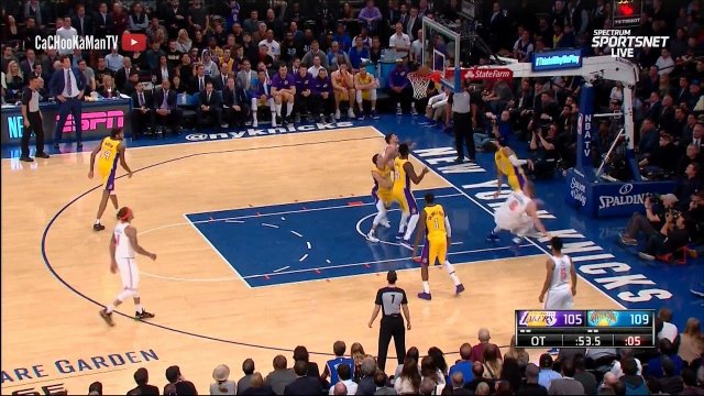 December 12, 2017 - Lakers vs. Knicks - Overtime Team Highlights