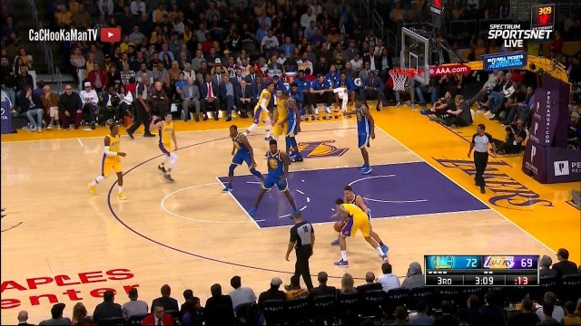 December 18, 2017 - Warriors vs. Lakers - 3rd Quarter Team Highlights