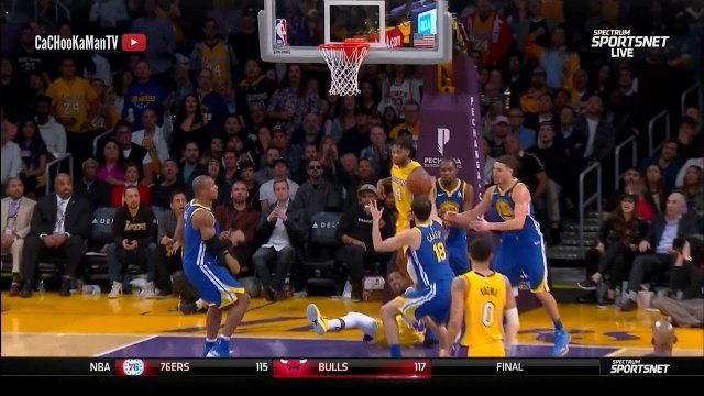 December 18, 2017 - Warriors vs. Lakers - 4th Quarter Team Highlights