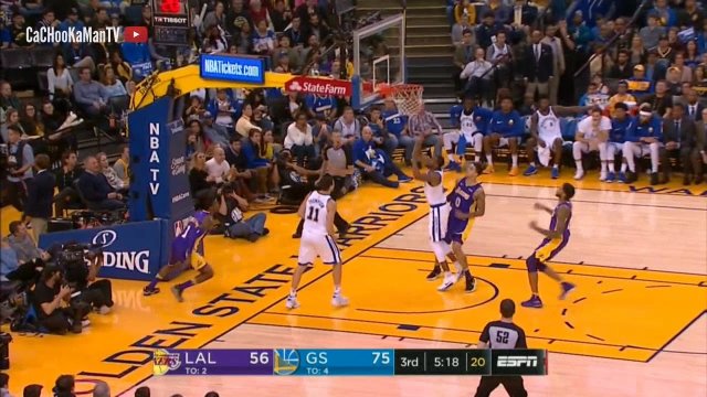 December 22, 2017 - Lakers vs. Warriors - 3rd Quarter Team Highlights