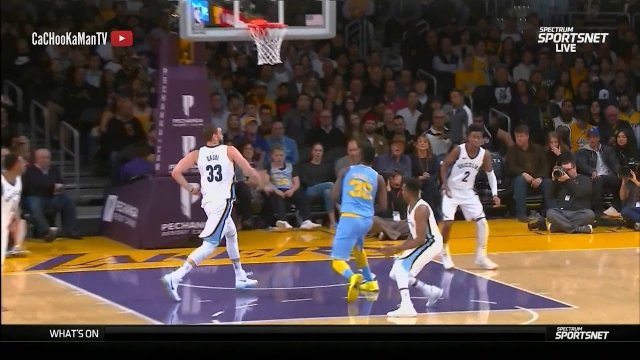 December 27, 2017 - Grizzlies vs. Lakers - 1st Quarter Team Highlights