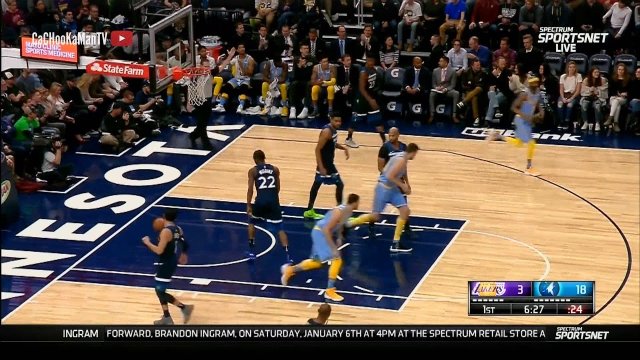 January 1, 2018 - Lakers vs. Timberwolves - 1st Quarter Team Highlights