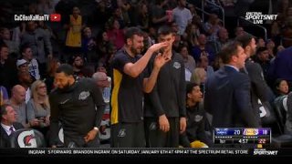 January 5, 2018 - Hornets vs. Lakers - Lonzo Ball Driving Dunk