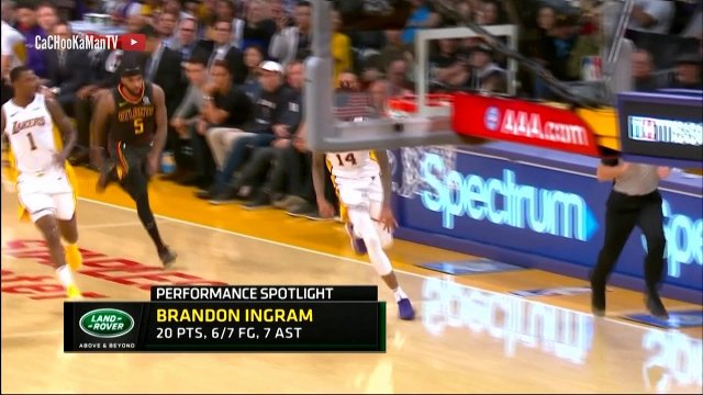 January 7, 2018 - Hawks vs. Lakers - 4th Quarter Team Highlights