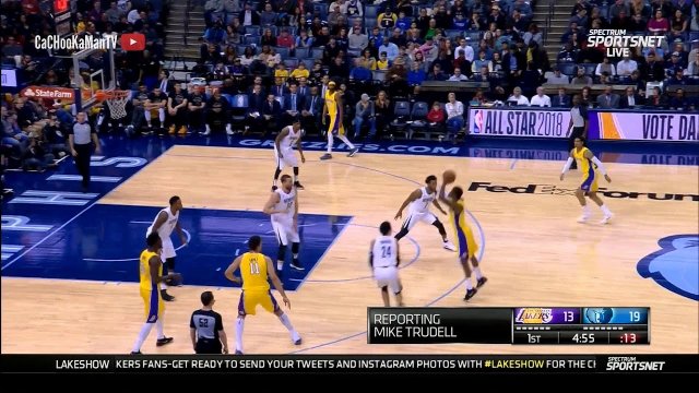 January 15, 2018 - Lakers vs. Grizzlies - 1st Quarter Team Highlights