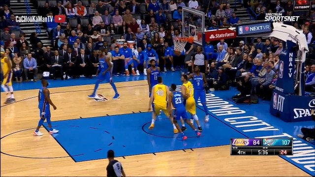January 17, 2018 - Lakers vs. Thunder - 4th Quarter Team Highlights