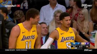 January 19, 2018 - Pacers vs. Lakers - Alex Caruso Driving Dunk
