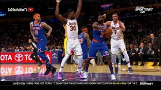 January 21, 2018 - Knicks vs. Lakers - 4th Quarter Team Highlights