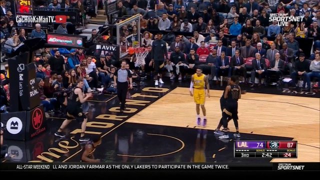 January 28, 2018 - Lakers vs. Raptors - 3rd Quarter Team Highlights