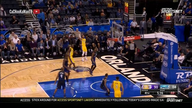 January 31, 2018 - Lakers vs. Magic - 4th Quarter Team Highlights