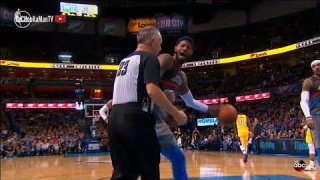 February 4, 2018 - Lakers vs. Thunder - 4th Quarter Team Highlights