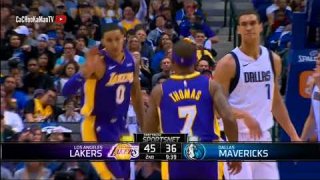 February 10, 2018 - Lakers vs. Mavericks - 1st Half Team Highlights