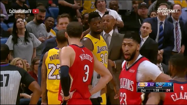 February 14, 2018 - Lakers vs. Pelicans - Luke Walton Gets Ejected