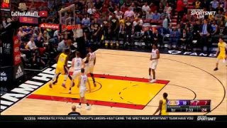 March 1, 2018 - Lakers vs. Heat - 1st Quarter Team Highlights